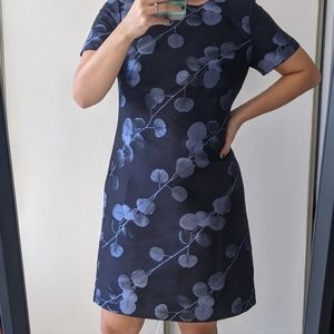 Banana Republic Metalic Floral Shift Dress